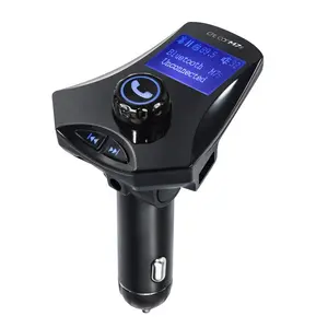 M7S bluetooth car kit MP3 player with dual USB 5V 3.1A FM transmitter with 1.4 inch LCD display