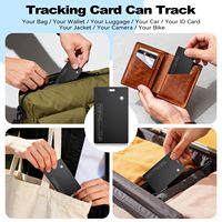 Carte de suivi intelligente MFi Find My, Hub de localisation Android, ultra-mince 1,7 mm, étanche IP68, kit cadeau, localisateur GPS pour portefeuille, sac, bagages, clés