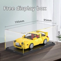 Mould King 27009-27016 AE86 Initial D Jouets de construction de voitures avec vitrine en acrylique Modèle de voiture de collection Jouets de construction en blocs