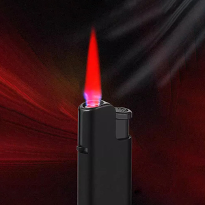 Briquet à cigares entièrement noir avec logo personnalisé 2026, briquet flamboyant, briquet à gaz abordable, cigarette, vente en gros personnalisable - Product Image 3
