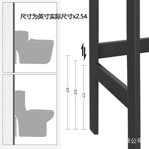 Estante de Almacenamiento de Bambú de 3 Niveles para Baño, 64x30x160 cm, Rectangular, Independiente, para Organización del Espacio del Inodoro - Product Image 4