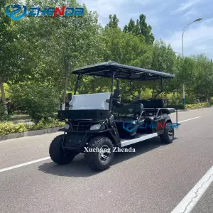 2023 Alta Qualidade Off-road Clube carro 72V Carrinhos De Golfe Elétricos Baratos 6 Seater Golf Buggy Comercial Golf veículo
