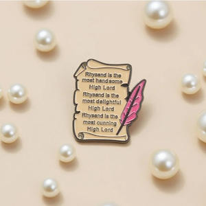 Insignia inspirada en Thorn and Rose Court, citas creativas del alfabeto inglés - Product Image 3