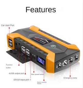 Cargador de batería de coche NCFKOS, arrancador de batería de coche de alta potencia, arrancador de batería de coche de 15V 1A con bomba de compresor de aire - Product Image 2