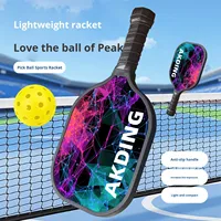 Ensemble de raquettes de pickleball en bois de peuplier écologiques pour adultes et enfants, poids 735 g, longueur 40 cm, certifié USAPA, équipement d'extérieur