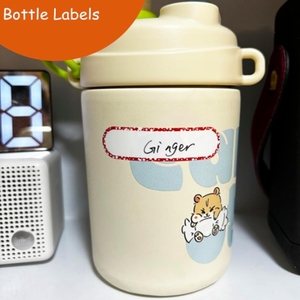 Étiquettes personnalisées pour biberons d'enfants imperméables à l'eau étiquettes nominatives impression découpée PP vinyle mur de voiture dessin animé logo décoratif autocollants - Product Image 2