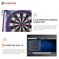 YULONG Jetonlu Atari Dart Oyun Makinesi Dart Uçları Model X-2 15.6" Ekran Metal Naylon Özelleştirilebilir