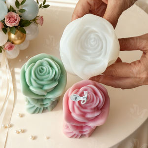 Nouvelle bougie parfumée en forme de rose pour couple 2026, moule en silicone de qualité alimentaire, bougie florale écologique pour la Saint-Valentin - Product Image 5