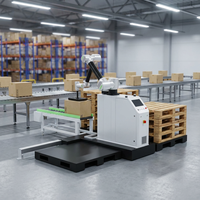 Palettiseur collaboratif robotisé automatique pour boissons, cigarettes, aliments, cartons, sacs, bouteilles