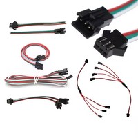JST SM Conector de Cable a Cable de Paso de 2,54mm Macho Hembra 2 Pines 3 Pines 4 Pines Carcasa de Enchufe y Arnés de Terminal