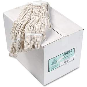 Cabezal de Mopa Húmeda de Algodón Boardwalk BWK4024CCT Pro Loop Web/Tailband, Rectangular y Triangular, Absorbente, para Limpieza de Pisos, 12 Unidades por Caja - Product Image 2