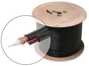 Câble <span class=keywords><strong>coaxial</strong></span> 75Ohm RG59 + 2DC câble d'extension CCTV en cuivre extérieur pour caméra HDTV CATV CCTV 5m + 1m câble TV en Fiber de cavalier - Product Image 2