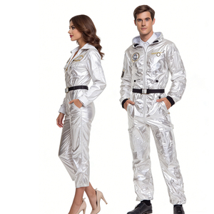 Disfraz de Astronauta para Adultos, Traje Espacial Metálico Plateado para Halloween, Carnaval, Cosplay de TV y Cine - Product Image 3