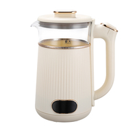 Bouilloire Électrique en Verre Double Couche Transparente OEM, Grande Capacité 1,5 L, Arrêt Automatique, Idéale pour la Maison, l'Hôtel et les Cafés