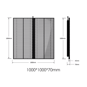 Pantalla LED P3.91 ultrafina con 90% de transparencia, autoadhesiva para escaparates, utilizada para publicidad interactiva en 3D. - Product Image 4
