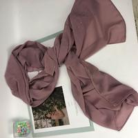 Usine Haut De gamme Strass En Mousseline De Soie Perlée Hijab Musulman Lady Turque Femmes Écharpe