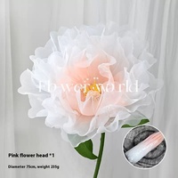Fleurs géantes artificielles du monde floral avec support de tige grande décoration de fleurs en soie géante énorme pour événement de mariage