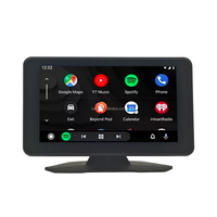 Autoradio intelligent avec écran tactile IPS de 7 pouces, CarPlay, Android Auto, émetteur FM, carte SD, GPS sans fil, TV, ajustement universel