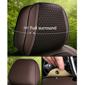 Xiangta 2024 nuevos accesorios de <span class=keywords><strong>Interior</strong></span> de coche 5D accesorios de <span class=keywords><strong>Interior</strong></span> de coche universales impermeables conjunto completo de cuentas de madera cubierta de asiento de coche - Product Image 3