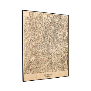 Mappa personalizzata di qualsiasi città personalizzata taglio Laser messaggio include cornice decorazione per la casa 3D decorazione della parete mappa della città del mondo - Product Image 1