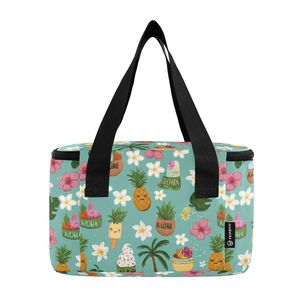 Hawaii Print <b>Cooler</b> Summer Portable Insulated Lunch Bag Aloha <b>Cooler</b> Box <b>Mini</b> Insulated Lunch Bag for Beach Camping - Product Image 3