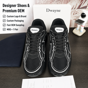 Zapatillas de Diseño de Lujo 2026 para Hombre y Mujer, de Cuero y Malla de Alta Calidad, Edición Estudio en Blanco y Negro, Estilo Deportivo Casual, Nuevas - Product Image 1