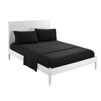 Ensembles de draps doux maison 4 pièces 100% Polyester drap de lit couleur unie ensemble de draps de lit
