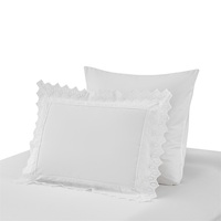 Ensemble de housse de couette en dentelle de coton tissé brodé certifié OEKO-TEX 200TC, literie en gros