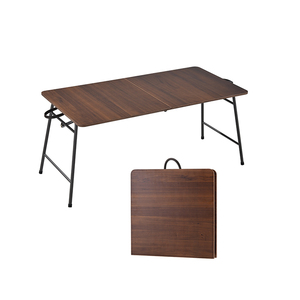 <span class=keywords><strong>Table</strong></span> de pique-nique pliante pour le <span class=keywords><strong>camping</strong></span> et la maison, avec plateau en bois massif et pieds en acier métallique pour l'extérieur - Product Image 1