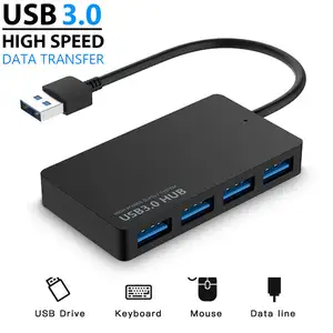 Draagbare 4 In 1 High Speed Usb 3 .0 Por Expander Hub 4 Usb Multiport Adapter Splitter Usb Smart Hub Voor Laptop Pc Accessoires