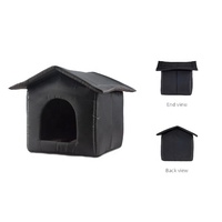Aanpasbaar Huisdiermeubilair Odm Waterdicht Oxford Winter Kat Kennel Huis Draagbare Opvouwbare Buitenschuilplaats Voor Het Redden Van Zwerfhuisdieren