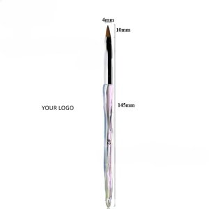 Juego de manicura con bolígrafos de cristal de 4-7 mm, nuevo, de venta caliente, con varilla transparente de diamante y cabezal plano de lana de nailon para uso en uñas, para comercio exterior. - Product Image 6