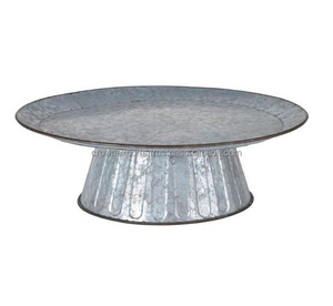 Natural galvanized cake stand for wedding and birthday parties in high quality metal use Cake Tool Metal Cake Stand - Product Image 6