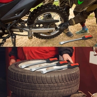 Juego de herramientas de desmonta neumáticos Handfly, kit profesional para cambio de neumáticos de motocicletas todoterreno, motocicletas, sillas de ruedas, cortacéspedes, tractores, 3X Rim