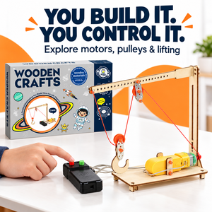 Generador de Manivela de Madera, Kit de Descubrimiento de Física STEM, Conversión de Electricidad, Proyecto Educativo de Ciencia para el Aula - Product Image 3