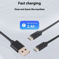 Produsen grosir jaket PVC kabel pengisian cepat & kabel Data ponsel tipe C satu untuk dua USB dengan pelindung anyaman