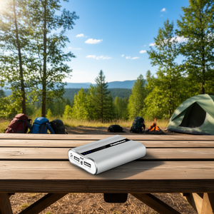Banco de Energía Portátil PowerMaster de 12000 mAh con Salida USB Dual, Batería Externa de Aleación de Aluminio para Acampar al Aire Libre - Product Image 2