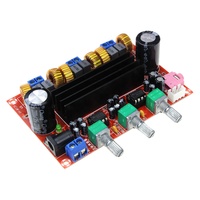XH-M139 2.1 canaux amplificateur audio de puissance 12V-24V large tension TPA3116D2 2*50W + 100W amplificateur de puissance