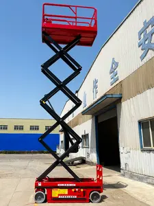Mobile non semovente manlift 5m 8m 11 m 12m 14m piattaforma alta idraulica 1000kg sollevatore elettrico a forbice