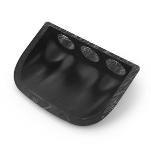 कार 3 छेद डैश बोर्ड गेज पोड प्लास्टिक धारक 2 इंच/52 मिमी गेज ब्लैक कार्बन फाइबर शैली माउंट धारक - Product Image 2