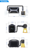 Machine de marquage laser à fibre portable et compacte pour logos, plaques signalétiques, plastique, métal, pneus, 20W, 30W, 50W