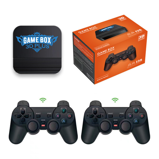 I3S Handheld TV Game Stick Retro Vintage Double-Person Handheld Arcade Machine 32G/64G 10000 Games 4K High Definition TV Box