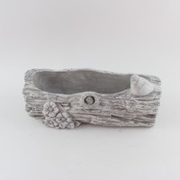 Pot de fleurs en ciment fait main, écologique, design unique, pour intérieur/extérieur, forme personnalisable, pour la décoration de jardin et de maison