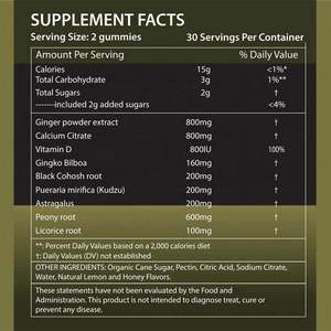 סוכריות גומי ורטיגו 6 ב-1 ג'ינגקו קוזו אסטרגלוס שורש ג'ינג'ר - Product Image 2