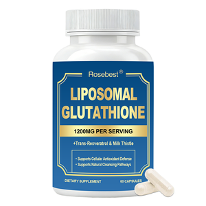 Suplemento Personalizado de Cápsulas de Glutationa Lipossomal 1000mg com Resveratrol e Cardo Mariano para Saúde Celular e Antioxidante - Product Image 1