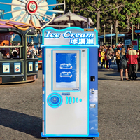 Distributeur automatique de crème glacée de robot de plage à écran tactile haut de gamme