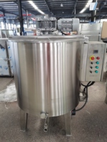 Meilleur prix acier inoxydable chauffage électrique cire graisse bougie mélange agitateur stockage tenant chocolat fusion réservoir