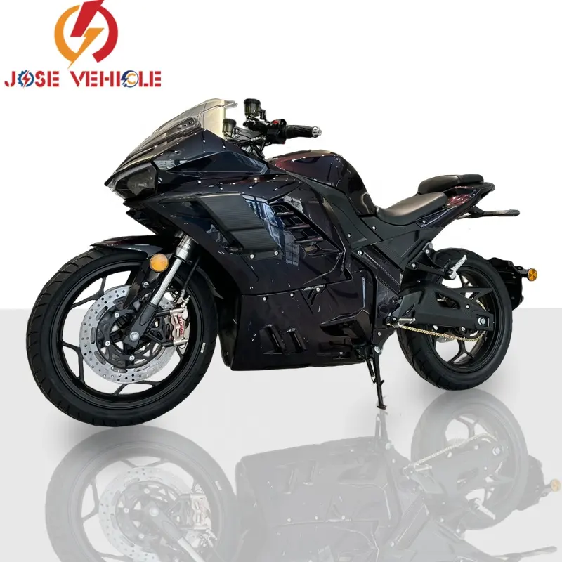 8000W belt drive Mid drive motor 160km/h amazing speed Racing Electric Motorcycle for Sale