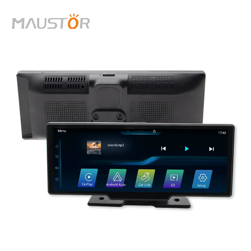 Maustor New Arrival 10.26 inch Android Auto Carplay Car DVD Player với IPS màn hình hỗ trợ Wifi/BT/TF thẻ tính năng đài phát thanh xe