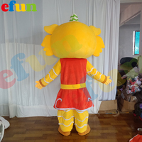 Efun quantité minimale de commande 1 PC Costume de mascotte de danse du lion de la danse du dragon traditionnelle chinoise personnalisée Coiffe mignonne Têtes de lions et de dragons à vendre